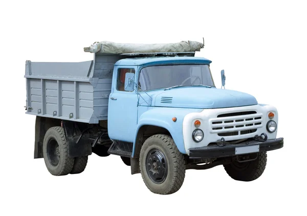 Régi kék teherautó — Stock Fotó