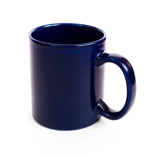 Dark blue coffee mug — Stock Photo, Image