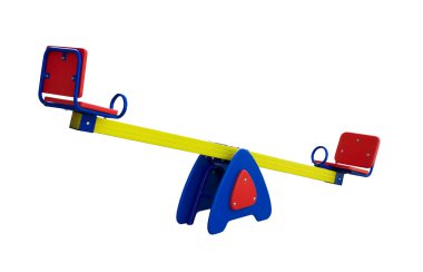 Colorful seesaw clipart
