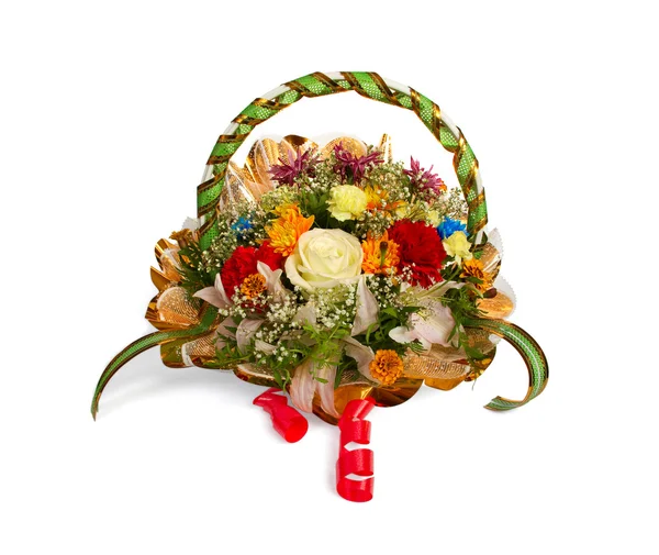 stock image Basket of flowers