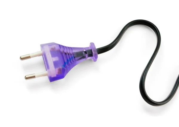 Фиолетовый электрический разъем — стоковое фото