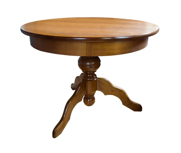 Wooden round table — Stock Photo, Image