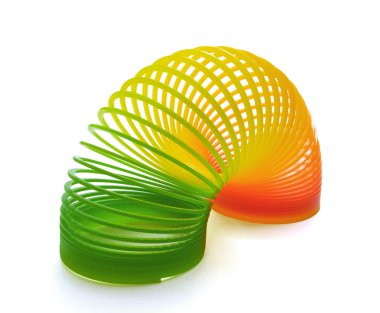 Slinky spring toy clipart