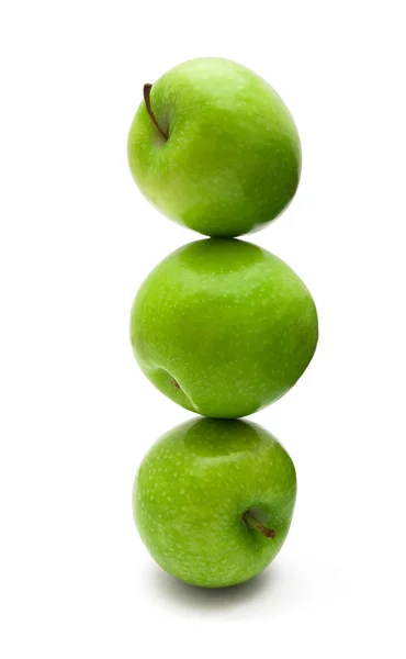 Äpfel stapeln sich — Stockfoto