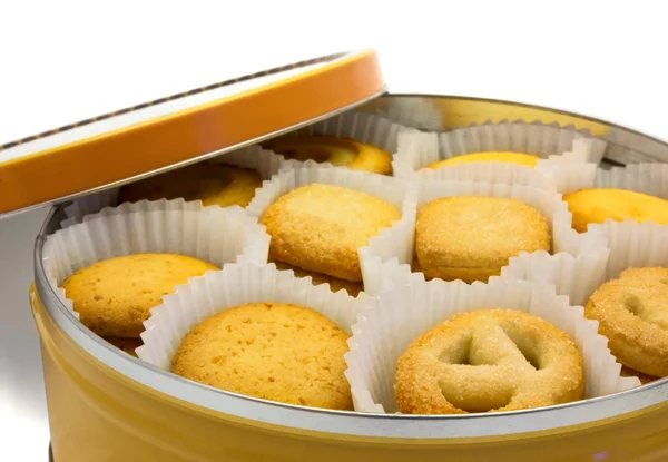 Biscuit in a box — Stock Photo, Image