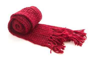 Wool knitted scarf clipart