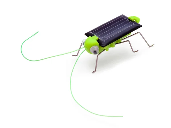 バッタ - 太陽動力を与えられたおもちゃ — ストック写真