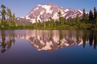 washingt mt. shuksan ve resim göl