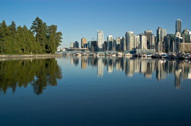 Vancouver ocean reflection clipart