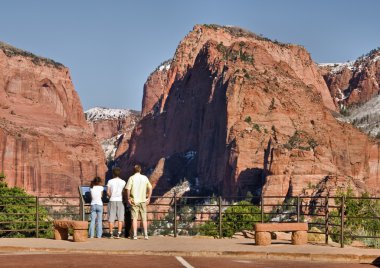 Family of tourists clipart