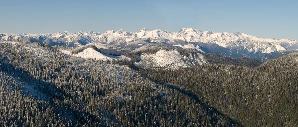 Inverno panorama de montanha — Fotografia de Stock