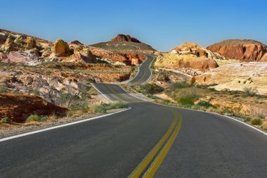 Winding Nevada Highway clipart