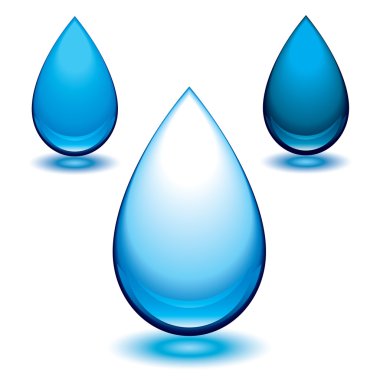 Aqua droplet clipart