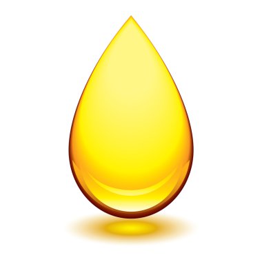 Amber droplet clipart