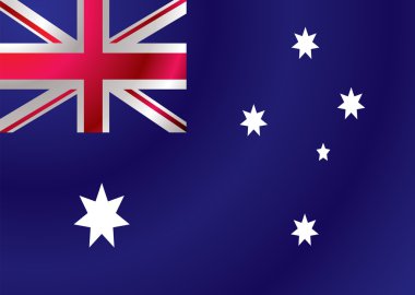 Avustralya bayrağı dalgalanma