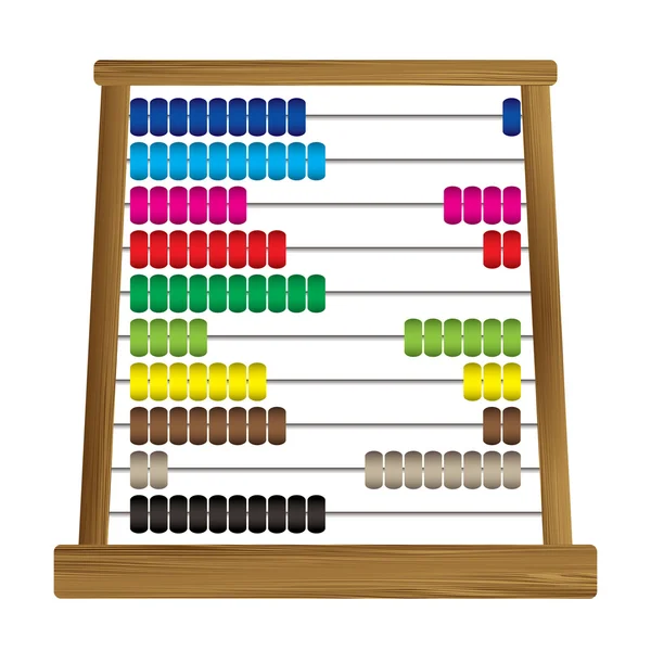 Abacus x diez — Archivo Imágenes Vectoriales