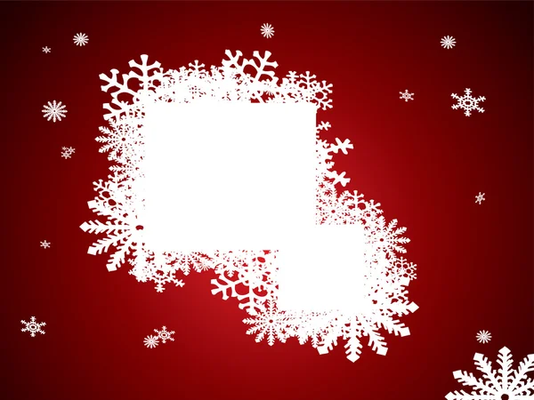 Nota de nieve de Navidad — Vector de stock