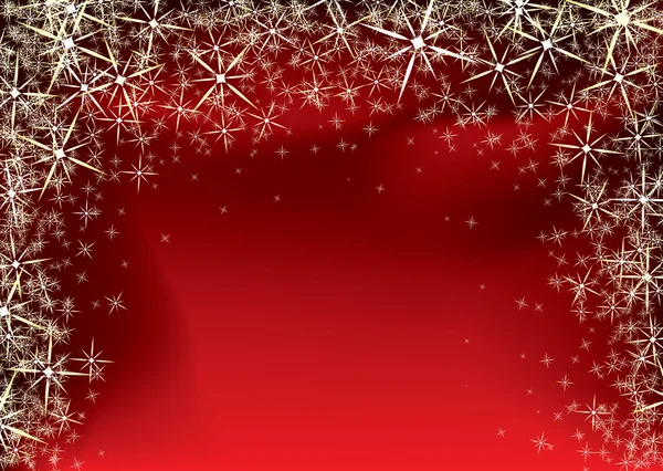 Estrella roja de Navidad — Vector de stock