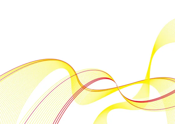 Course d'onde jaune — Image vectorielle