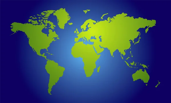 Kijk op de wereld kaart — Stockvector