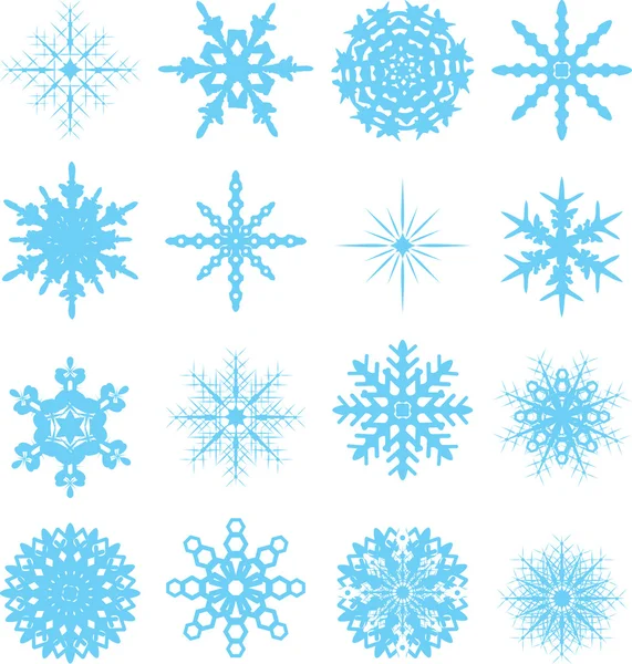 Variación del copo de nieve — Vector de stock