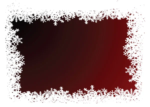Сніжинка червоний фон — стоковий вектор