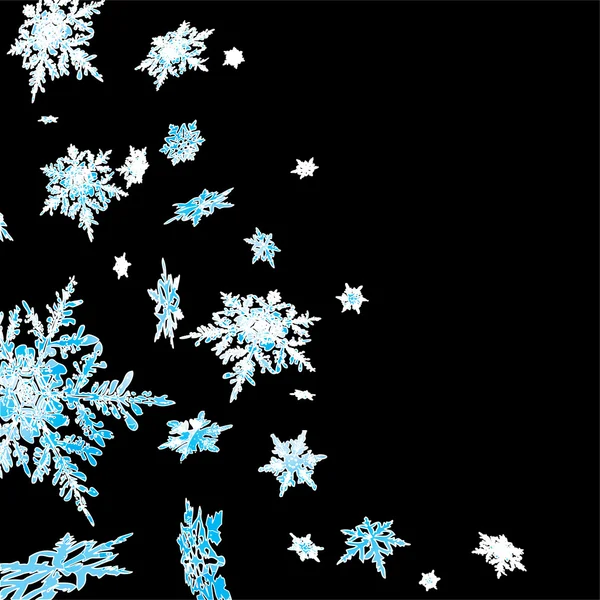 Cascade de flocon de neige — Image vectorielle