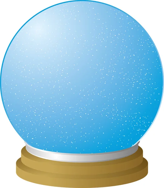 Snow globe clear — Stock Vector
