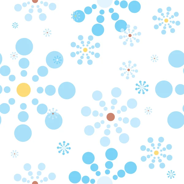 Flocons de neige bleu — Image vectorielle