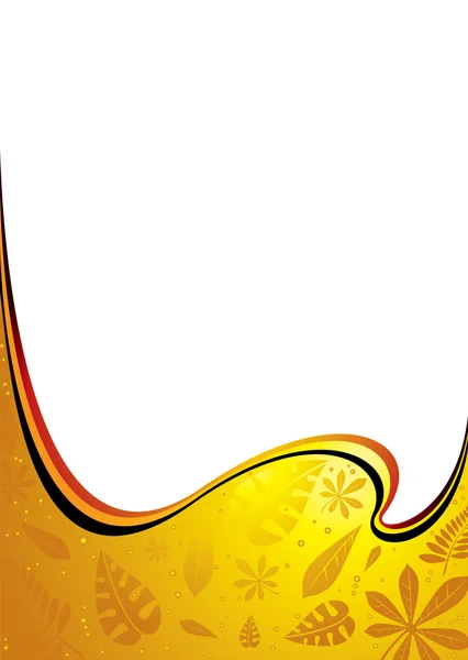 Бурштин хвиля — стоковий вектор
