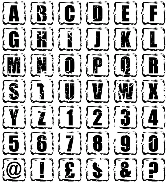 Pulsante alfabeto — Vettoriale Stock