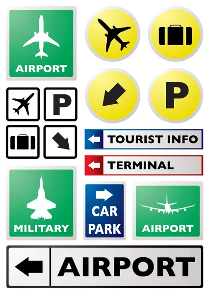 空港標識 — ストックベクタ