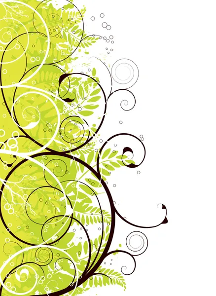 Automne gothique vert — Image vectorielle