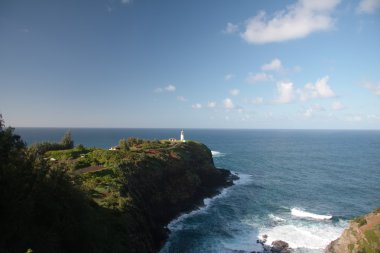 Kilauae Lighthouse off Kauai clipart