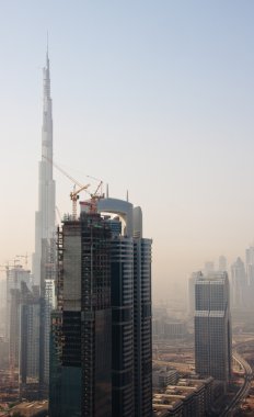 Dubai şehrinin manzarası