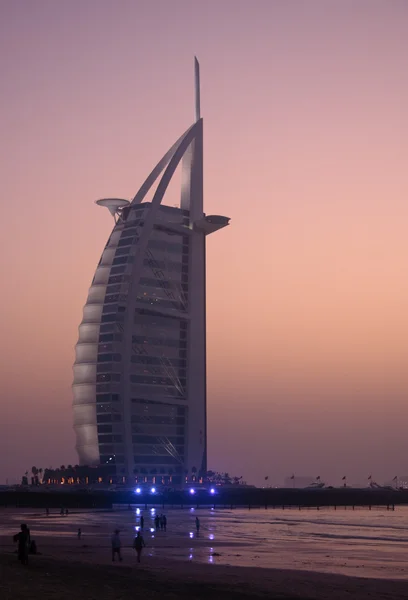 Бурдж Аль-Араб готель у Дубаї — стокове фото