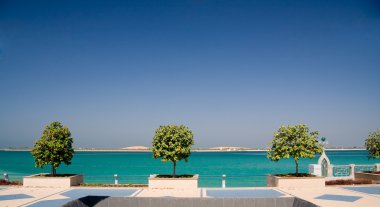 Promenade by sea in Abu Dhabi