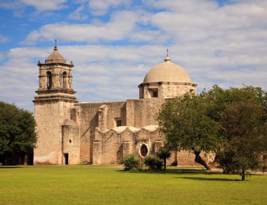 San Antonio Mission San Juan in Texas clipart