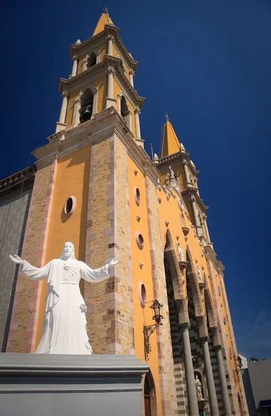 Statue du Christ devant Mazatlan Ch — Photo