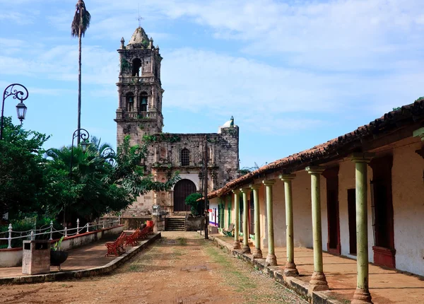 Oude kerk in kopala in mexico — Stockfoto