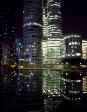 Reflection of La Defense Office building clipart