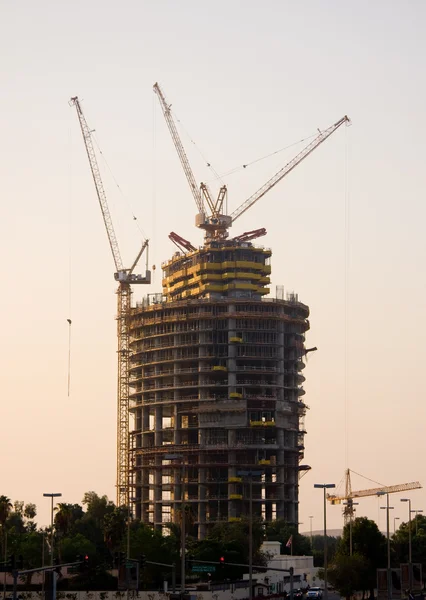 stock image Construction of office building in Abu D