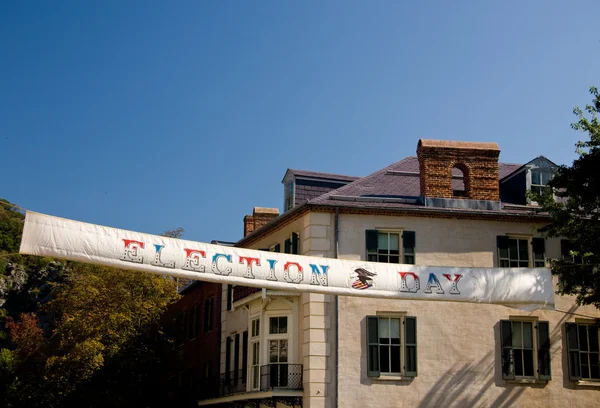 stock image Election Day banner vintage