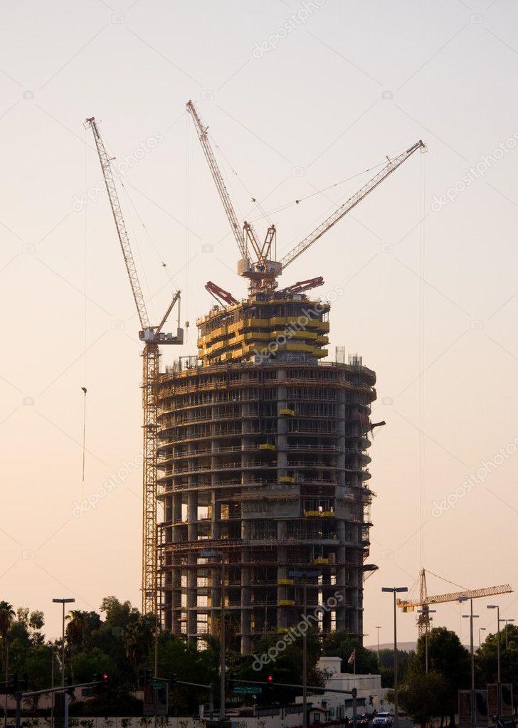 Construction of office building in Abu D