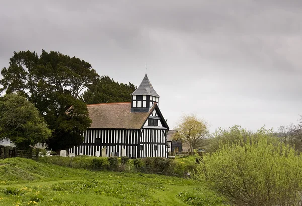 Melverley Church on stormy day — Stock Photo, Image