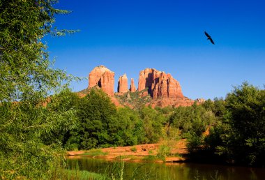 Cathedral Rocks near Sedona clipart