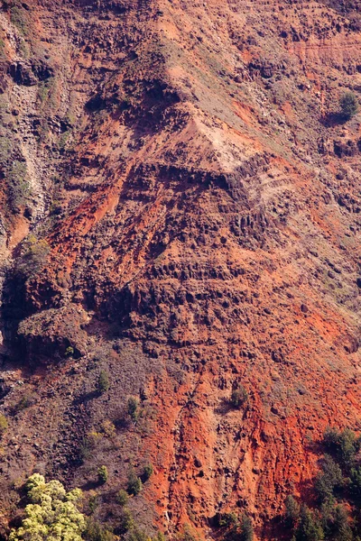 Podświetlany widok kanion waimea — Zdjęcie stockowe