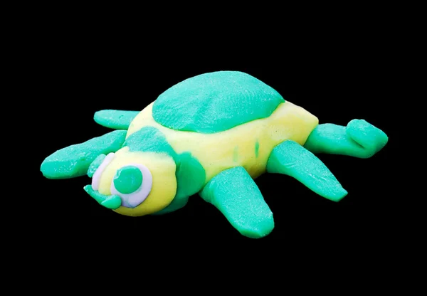 Plasticine schildpad. — Stockfoto