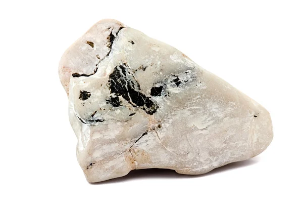 Weißer Stein mit Probsteinen von rosa und bl — Stockfoto
