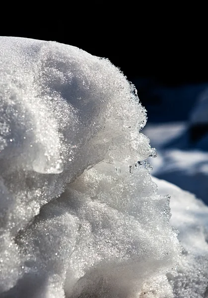 Upptining snödriva — Stockfoto